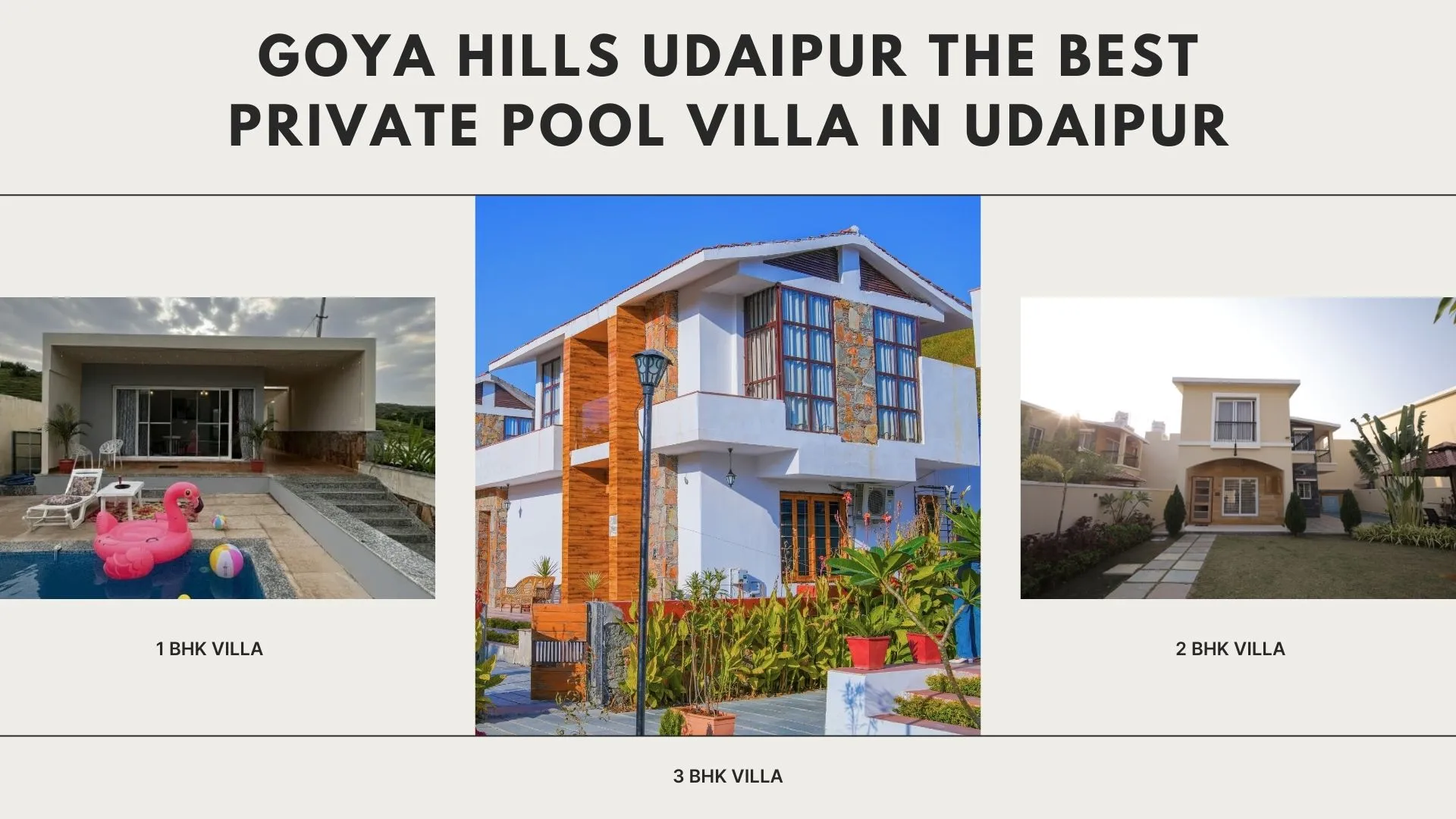 Goya Hills Udaipur the Best Private Pool Villa in Udaipur
