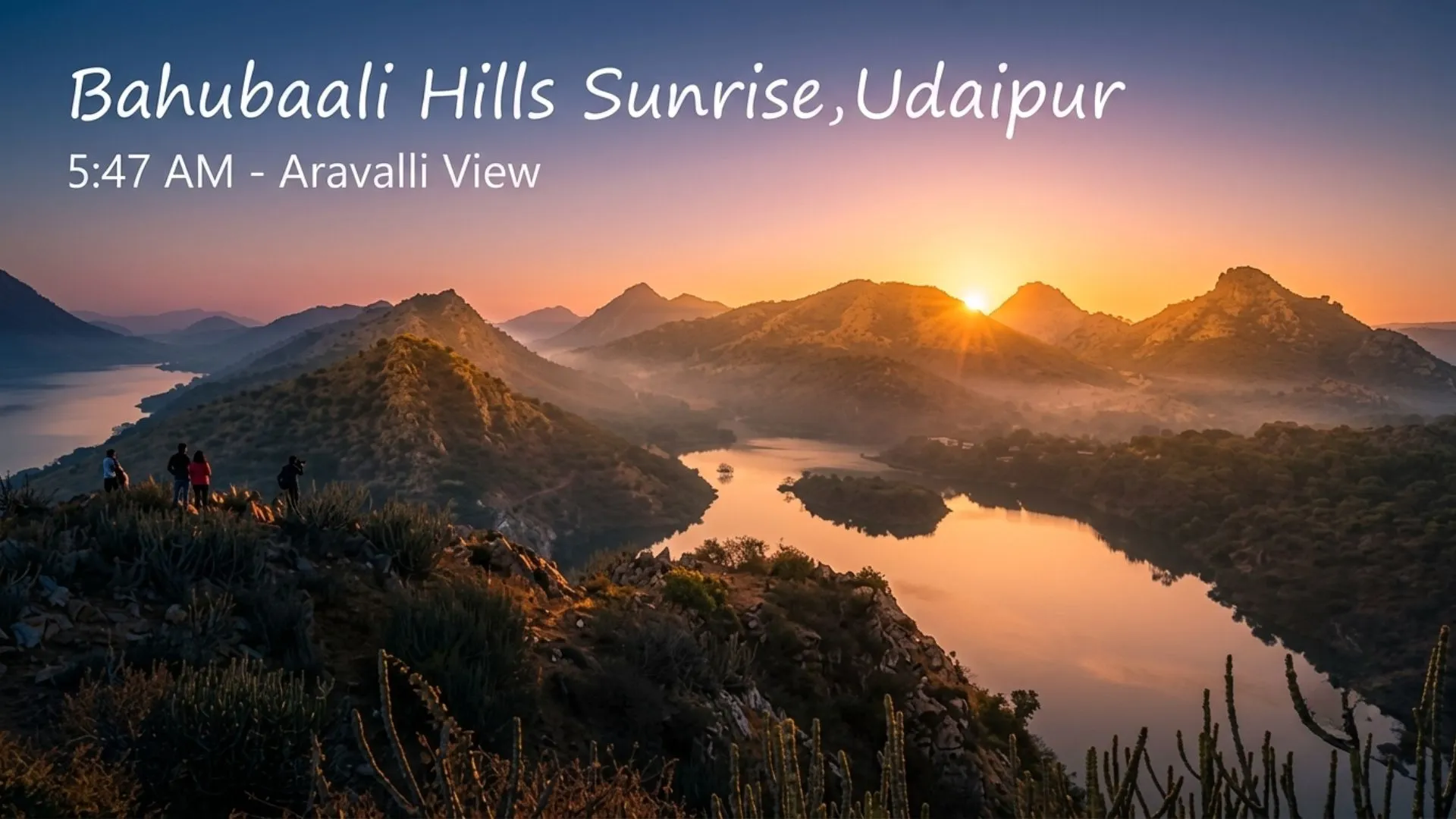 Bahubali Hills sunrise Udaipur
