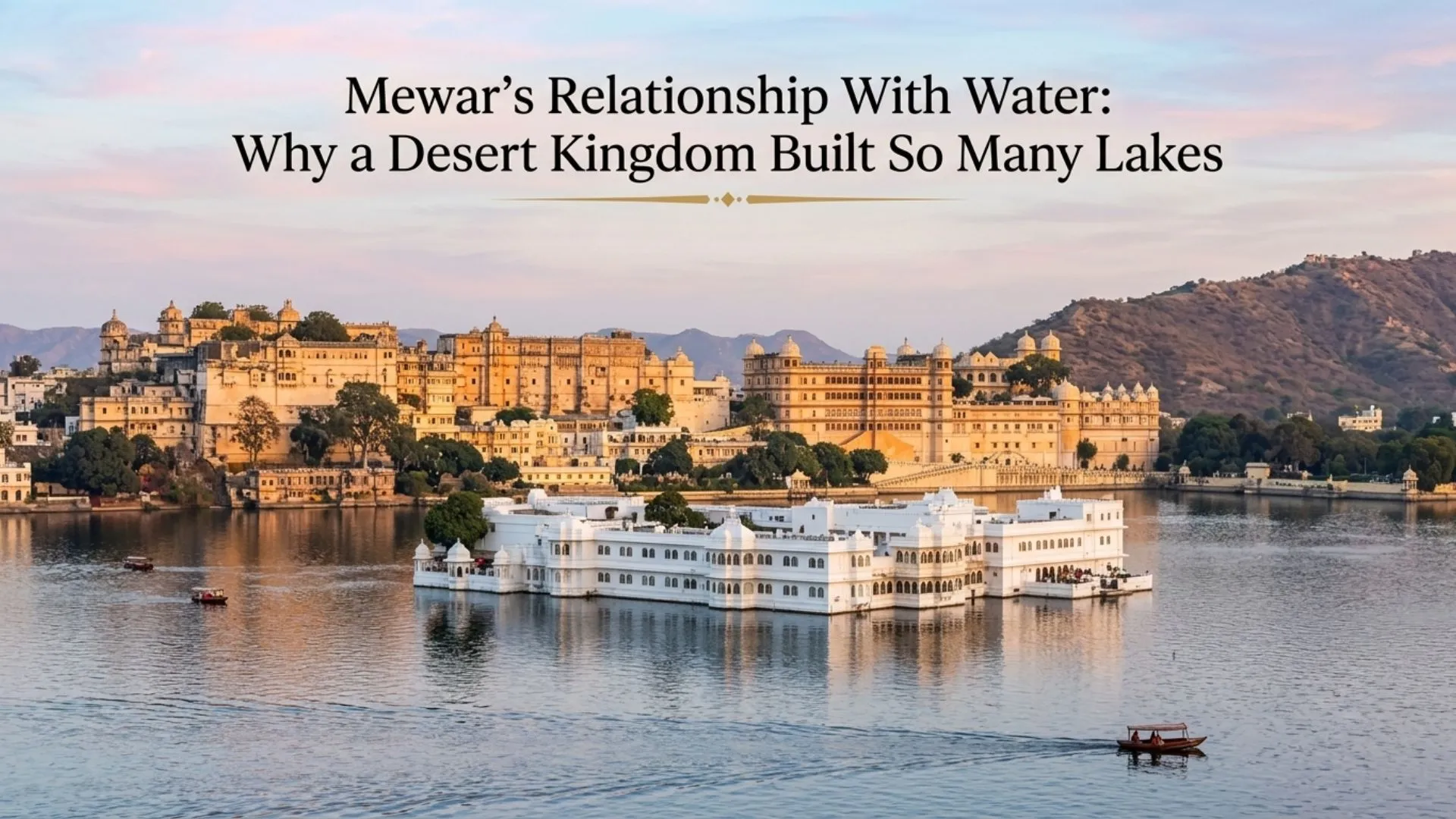 Mewar lakes history Udaipur
