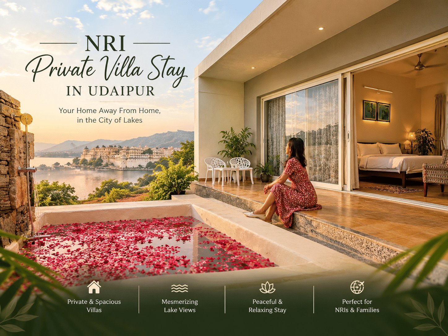 NRI Private Villa Stay in Udaipur